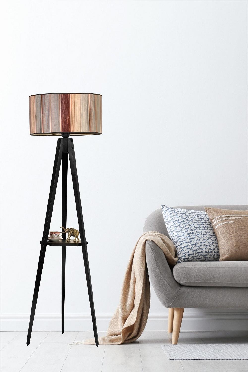 opviq Lumosculpt Aura - Artisan Wood Floor Lamp | Opviq