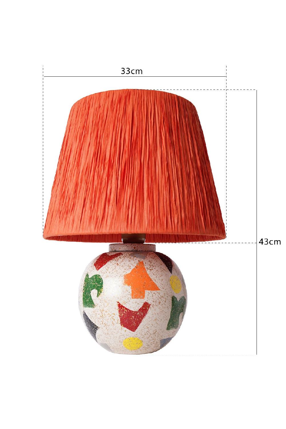 Opviq Lumosera Glow: Orange Elegance Table Lamp | Opviq