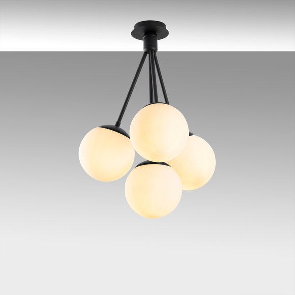 Opviq Lumosfera Black Chandelier: Scandinavian Elegance | Opviq