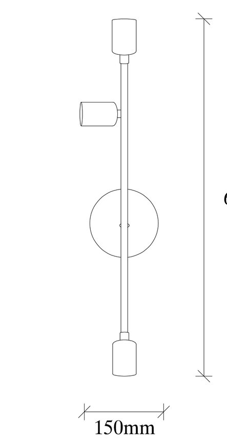 Opviq Lumosfera: Modern Black Metal Wall Radiance | Opviq