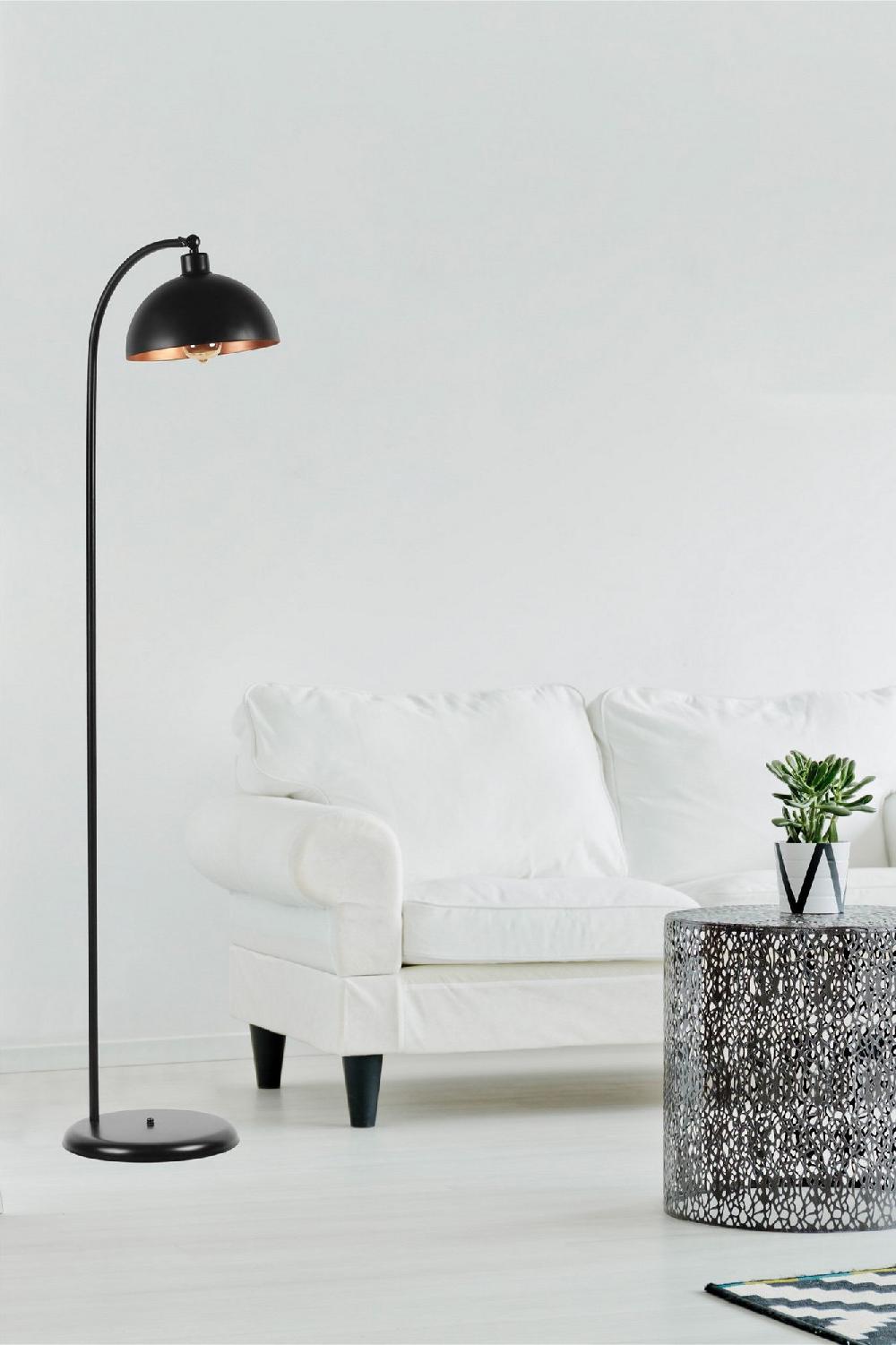 opviq Lumosfera Noir: Elegant Metal Floor Lamp | Opviq