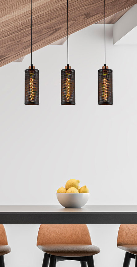 opviq Lumosfera Noir: Modern Industrial Chandelier | Opviq