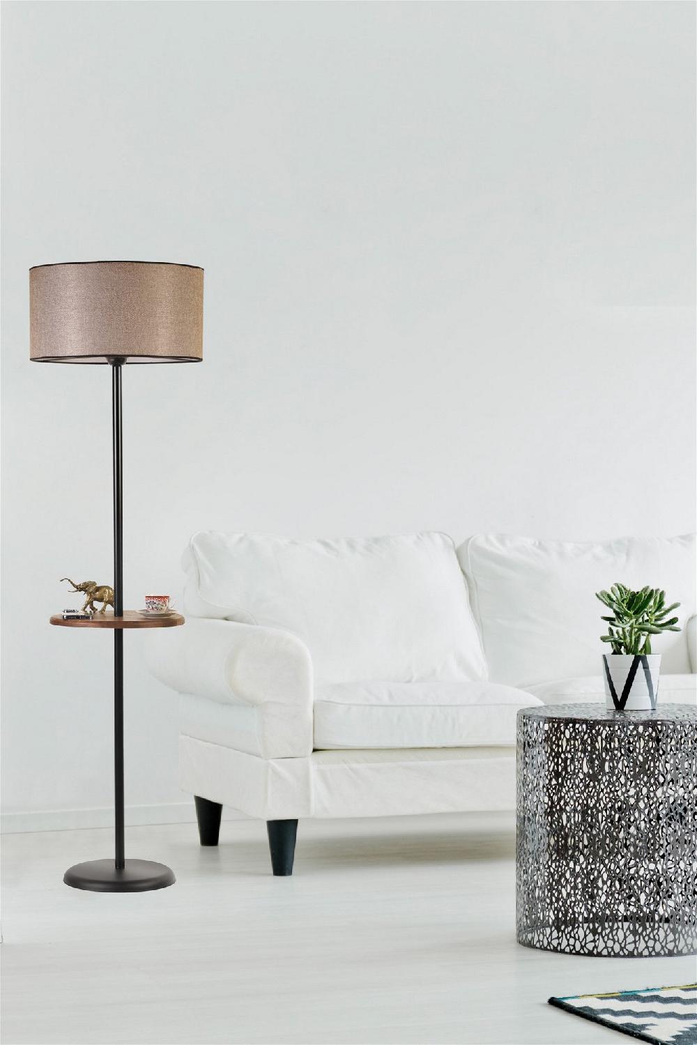 opviq Lumoshelf Elegance: Chic Metal Glow Lamp | Opviq