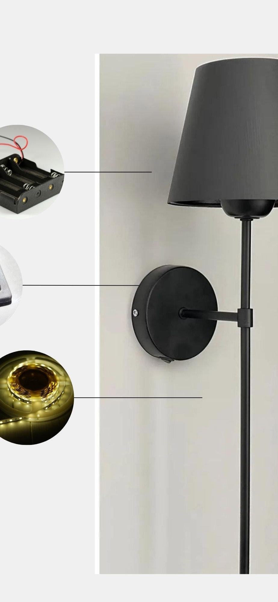 Opviq Lumosphere Black: Radiant Elegance Wall Lamp | Opviq