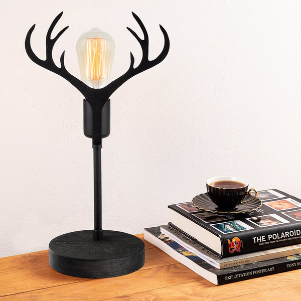 Opviq Lumosphere Noir: Elegant Metal Table Lamp | Opviq