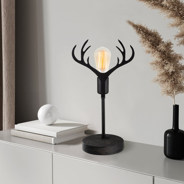 Opviq Lumosphere Noir: Elegant Metal Table Lamp | Opviq