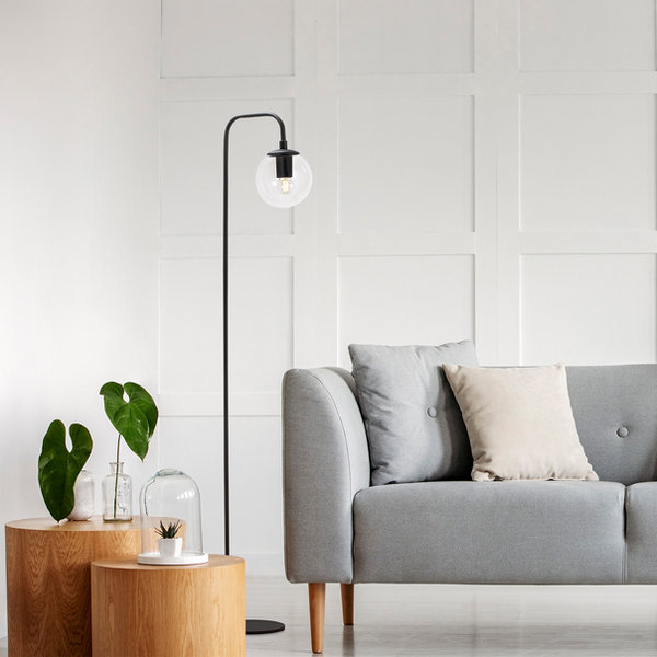 opviq Lumosphere Noir: Modern Industrial Floor Lamp | Opviq