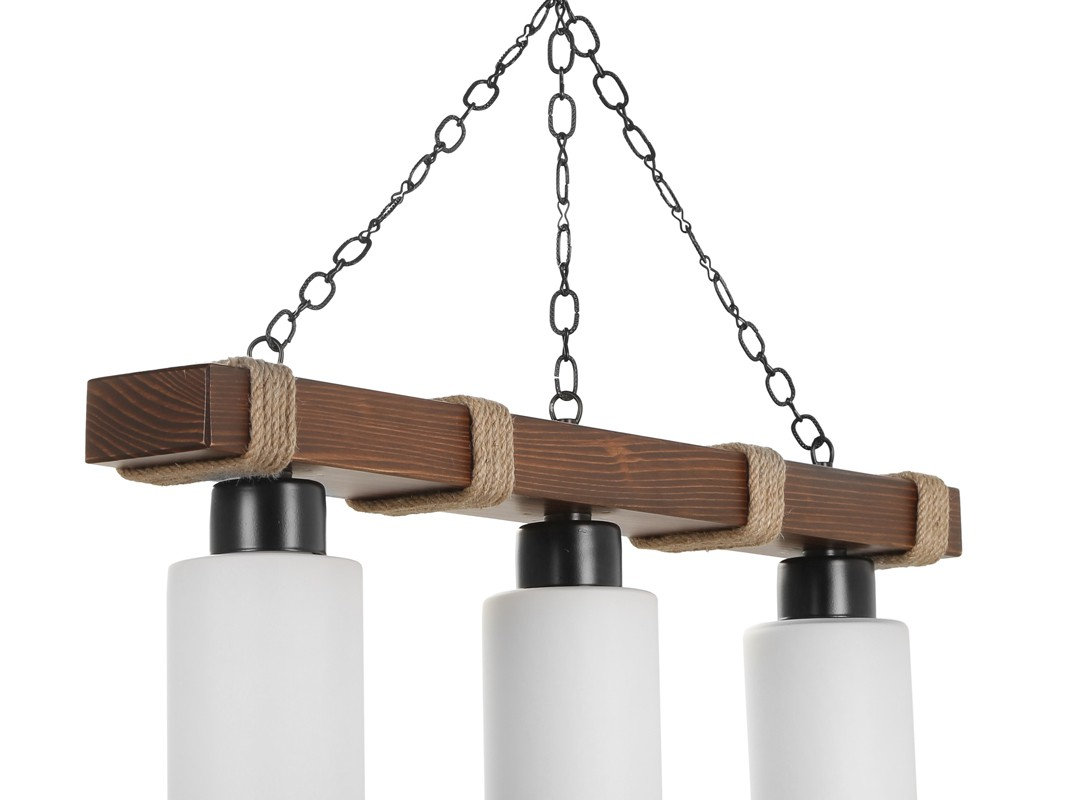 Opviq LumosRustic: The Wooden Elegance Chandelier | Opviq