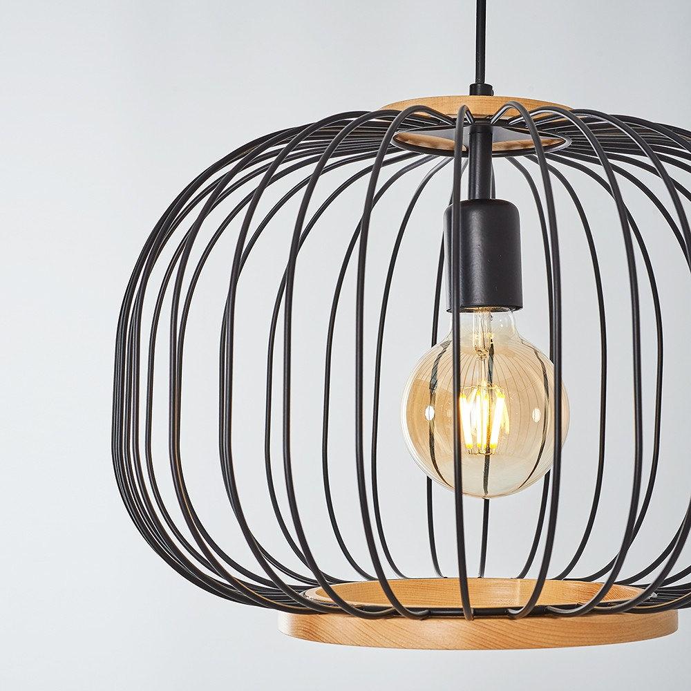 Opviq Lumoswood Industrial Chandelier 30cm Black Elegance | Opviq