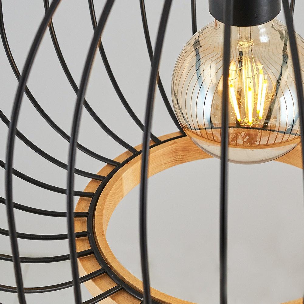 Opviq Lumoswood Industrial Chandelier 30cm Black Elegance | Opviq