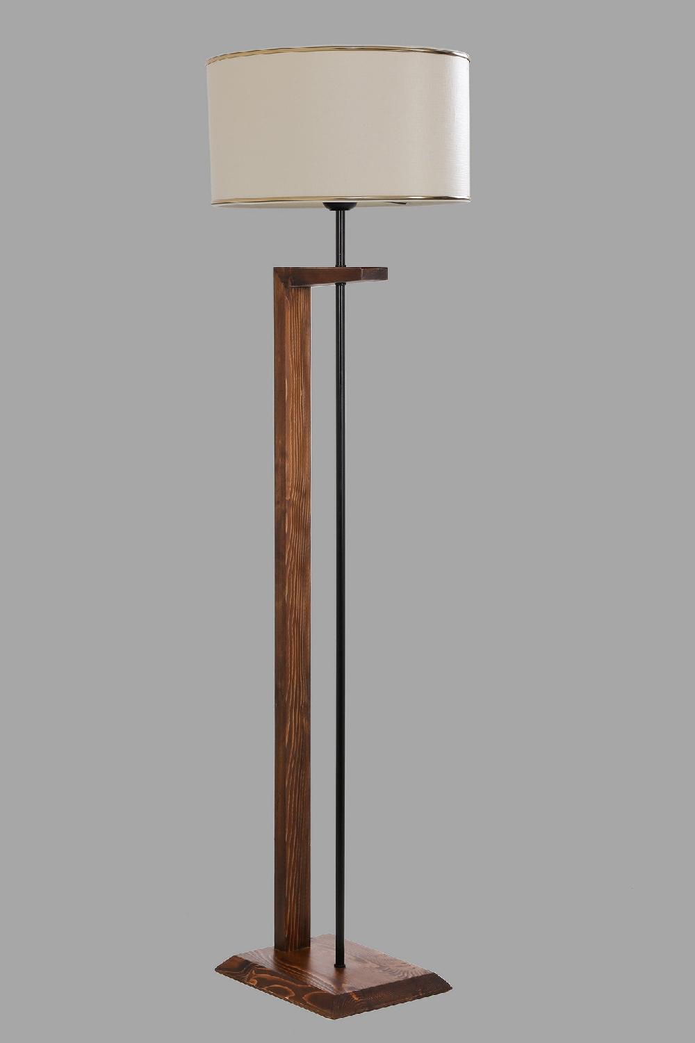 Opviq LumoWalnut Aura: Elegant Wooden Floor Lamp | Opviq