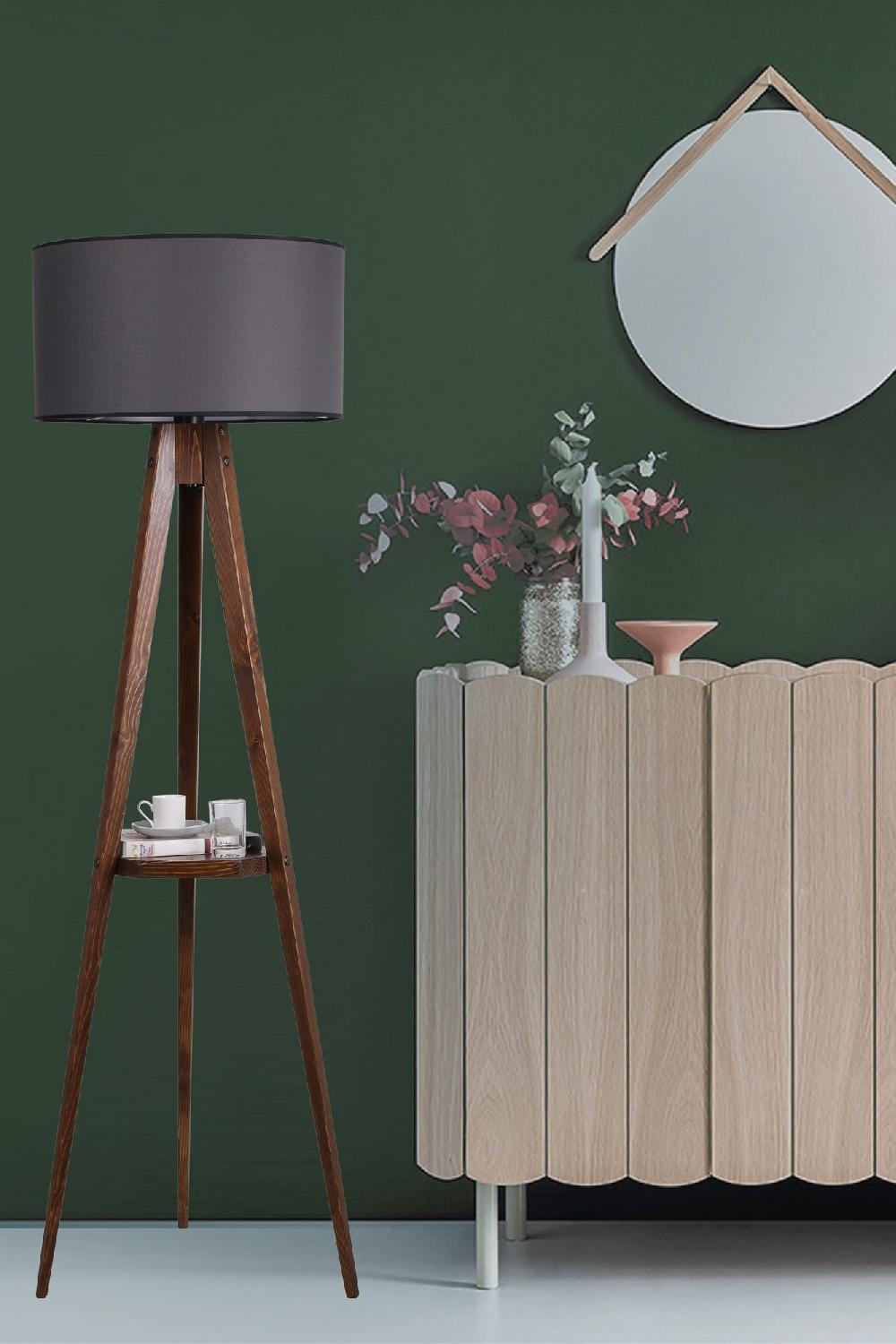 opviq LumoWood Haven: The Industrial Shelf Lamp | Opviq