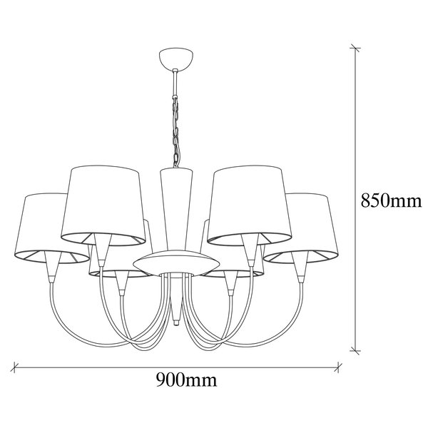 Opviq LustraGlimmer Antique Chandelier Elegance 90cm | Opviq