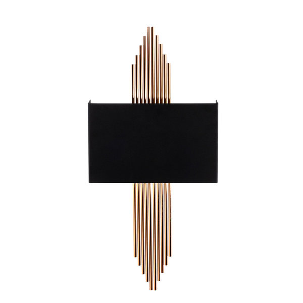 Opviq LustraGlow: Modern Copper & Black Wall Lamp | Opviq