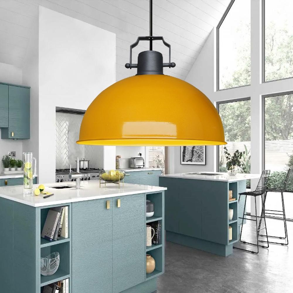 opviq LustraGlow Yellow Metal Chandelier Eleganza | Opviq