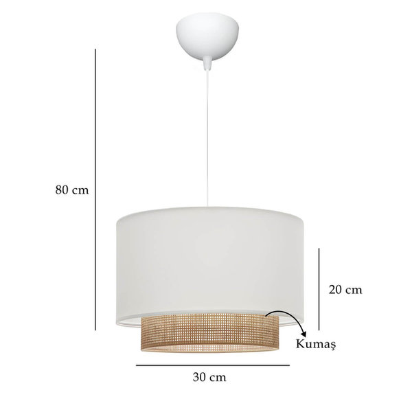 Opviq LustraLoom Cream Fabric Chandelier Elegance | Opviq