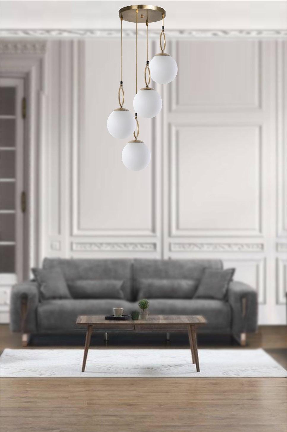 opviq LustraLoom Glam Chandelier in White Glow | Opviq
