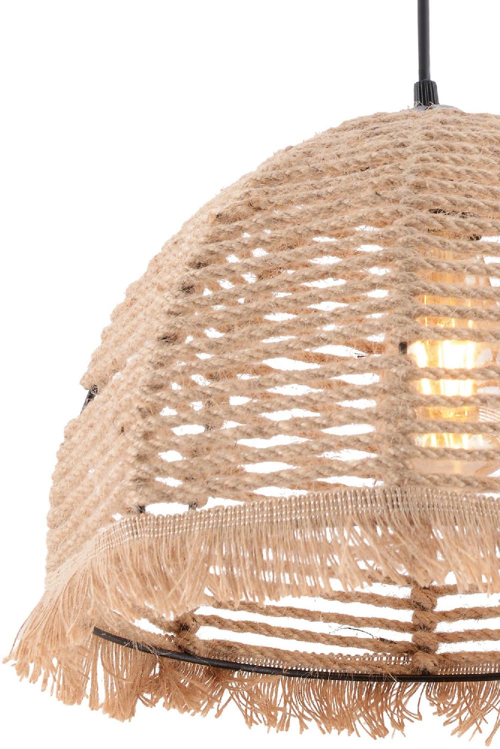 Opviq LustraLoom JuteGlow Chandelier 65cm Cream Elegance | Opviq