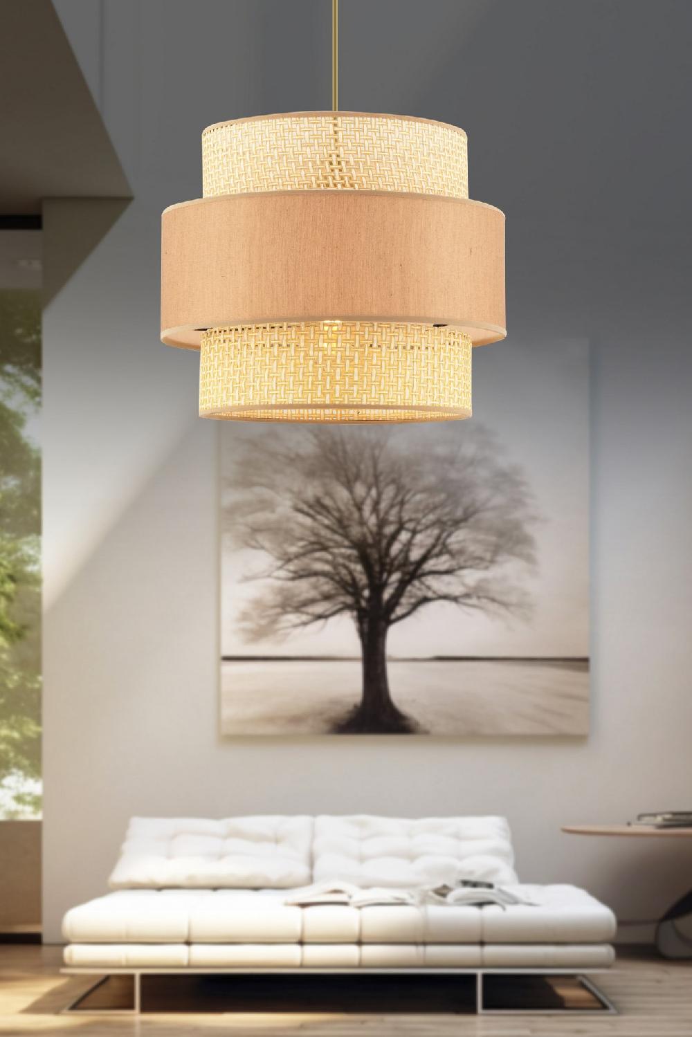 opviq LustraLux CamelBeige Chandelier Elegance | Opviq
