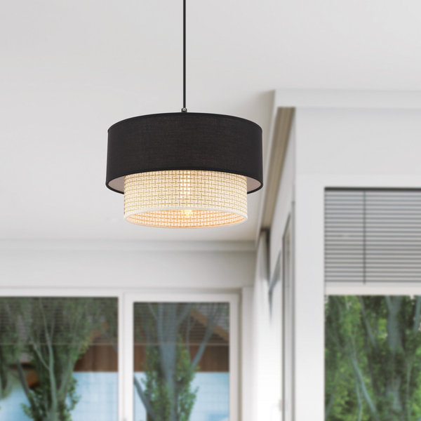 opviq LustraLux Cream & Noir Chandelier Elegance | Opviq