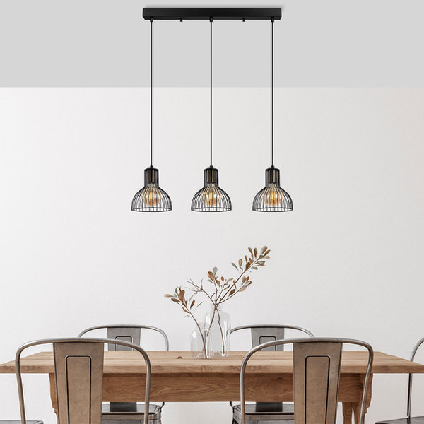 opviq LustraLux Noir: Industrial Elegance Chandelier | Opviq