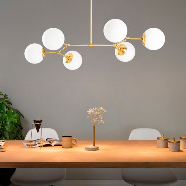 opviq LustraLuxe Glow - Scandinavian Elegance Chandelier | Opviq
