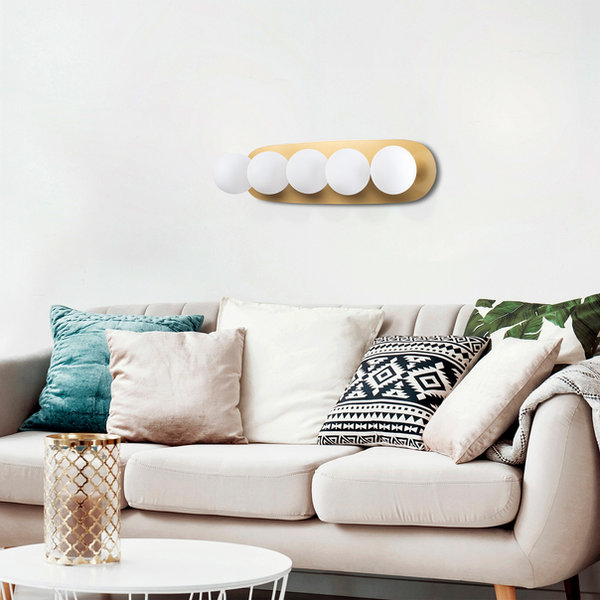 Opviq LustraLuxe: Modern Metal Glow Wall Fixture | Opviq