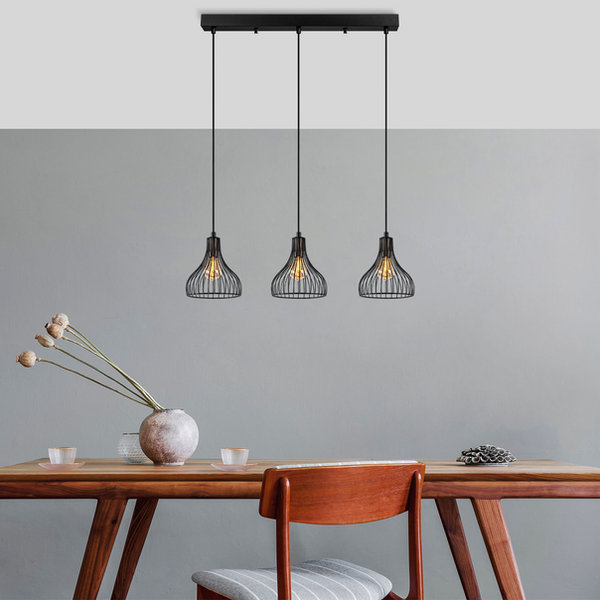 opviq LustraMatic Noir: Industrial Elegance Chandelier | Opviq