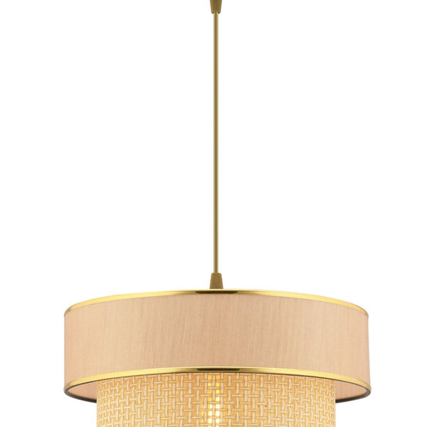 Opviq LustraMélange: Camel & Beige Elegance Chandelier | Opviq