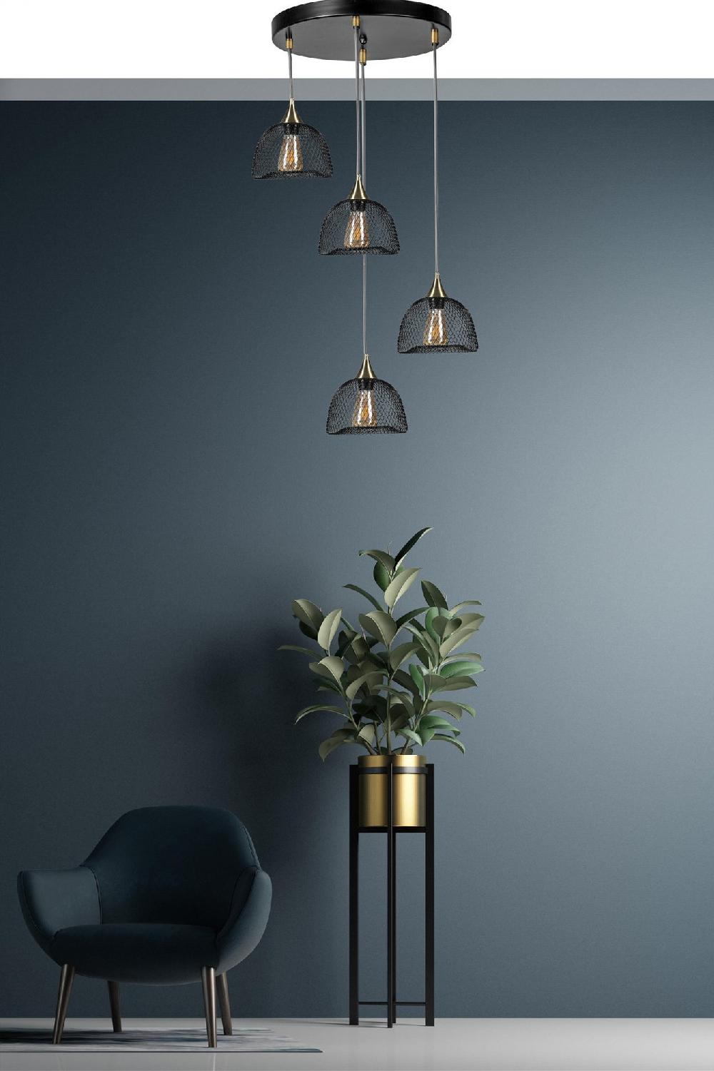 opviq LustraMistique Black Elegance Chandelier | Opviq
