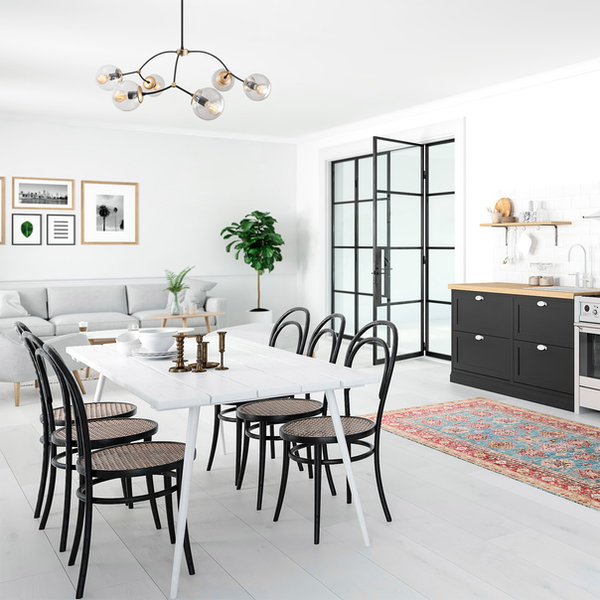 opviq LustraNoir: Scandinavian Elegance Chandelier | Opviq