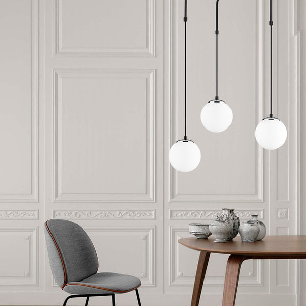 opviq LustraNova: Black & White Elegance Chandelier | Opviq