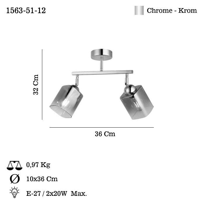 Opviq LustraNova Chrome Chandelier Elegance 30 | Opviq