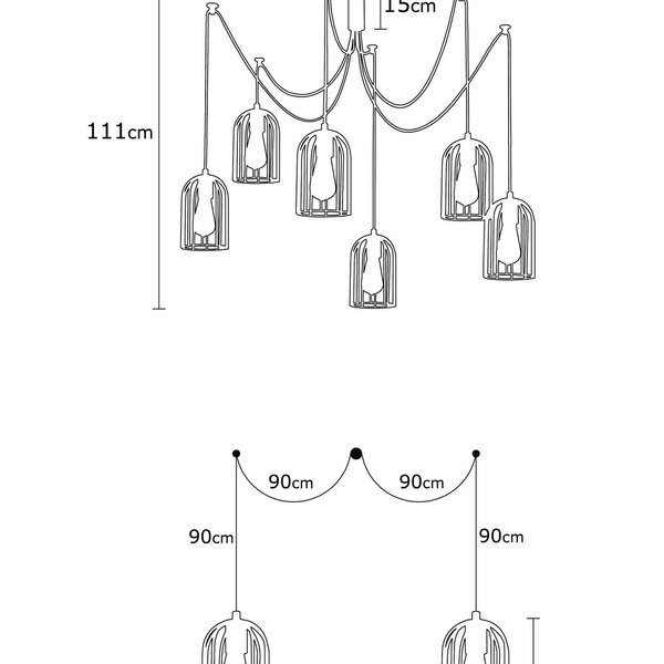 Opviq LustraNova: The Industrial Elegance Chandelier | Opviq