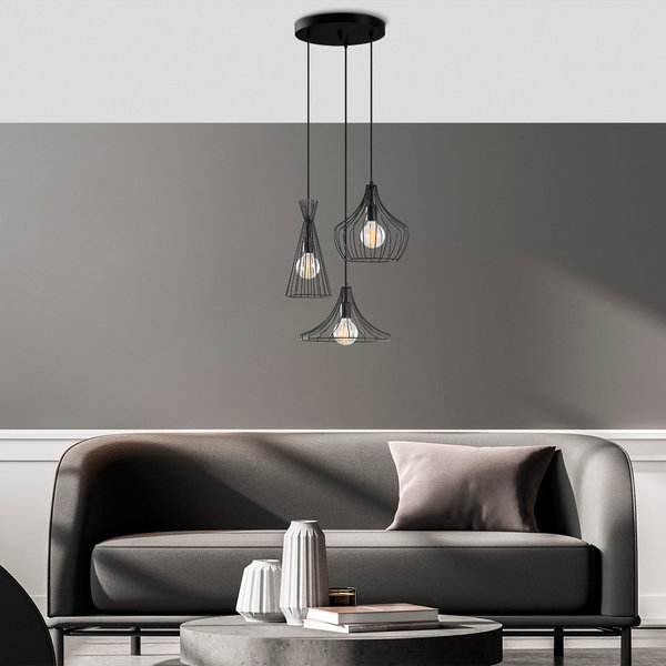 opviq LustraNox: The Black Elegance Chandelier | Opviq