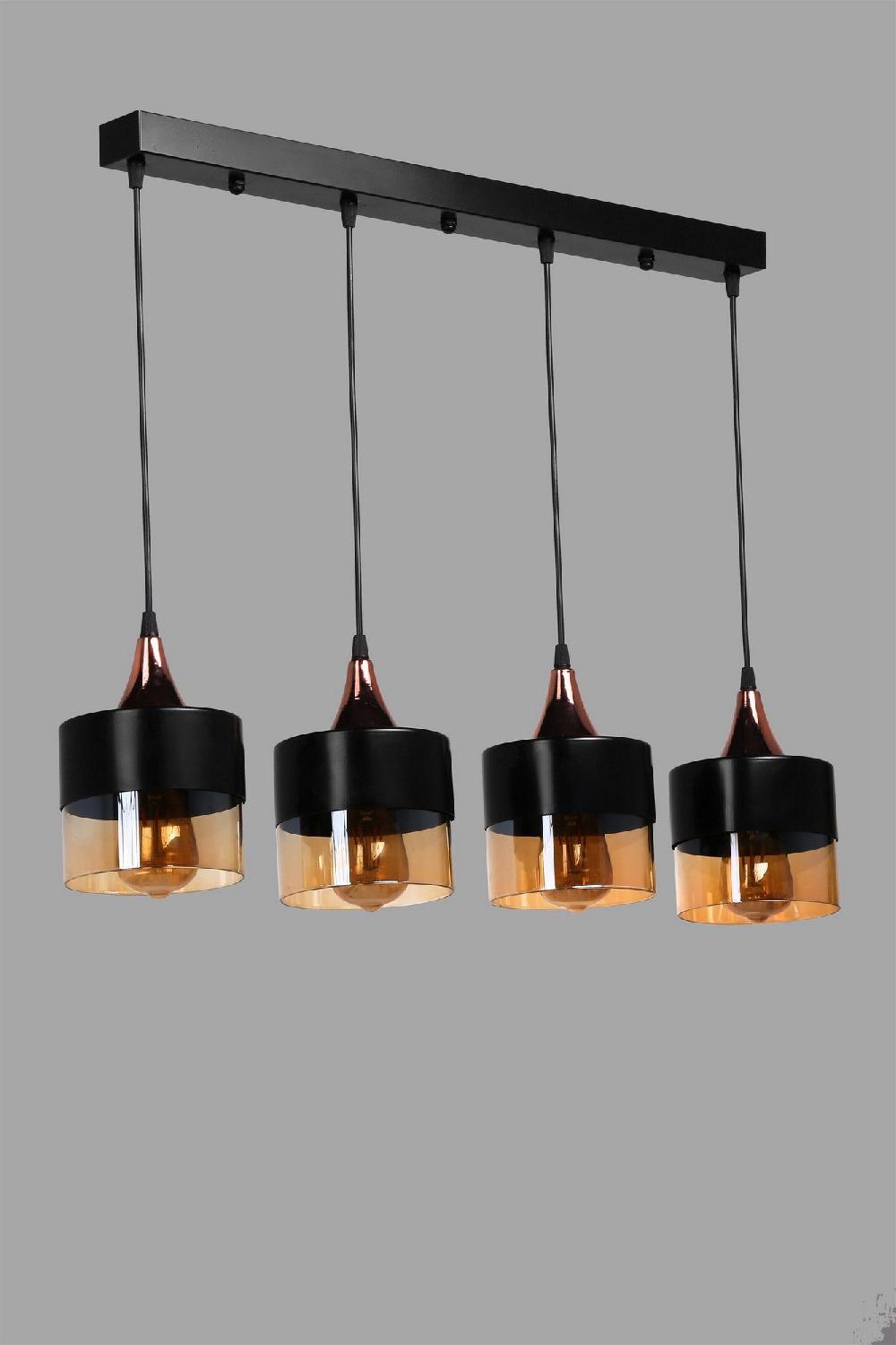 Opviq LustraVibe Industrial Chandelier - Black Elegance | Opviq