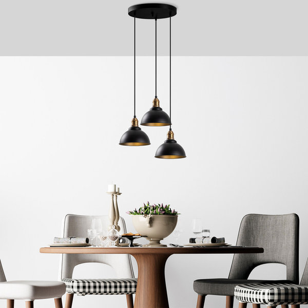 opviq LustraVibe Noir - Modern Industrial Chandelier | Opviq