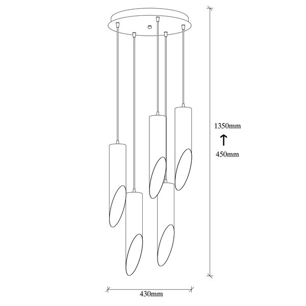 Opviq LustraVibe Nova: Modern Metal Chandelier Elegance | Opviq