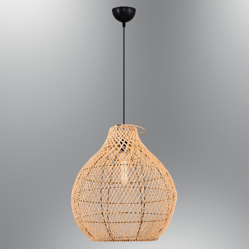 opviq LustraVibe OakGlow Chandelier 50cm - EcoChic Elegance | Opviq