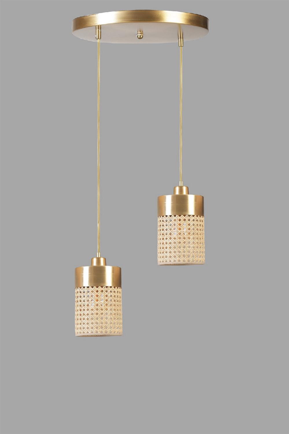 Opviq LustraVibe RattanGlow Chandelier 70cm Elegance | Opviq