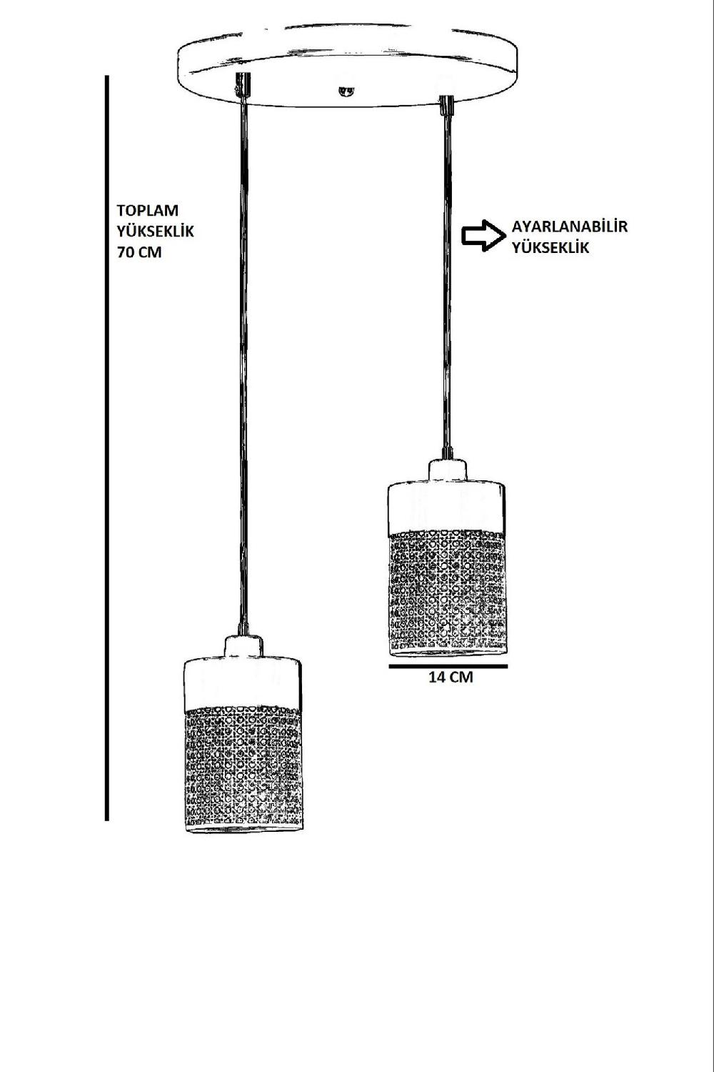Opviq LustraVibe RattanGlow Chandelier 70cm Elegance | Opviq