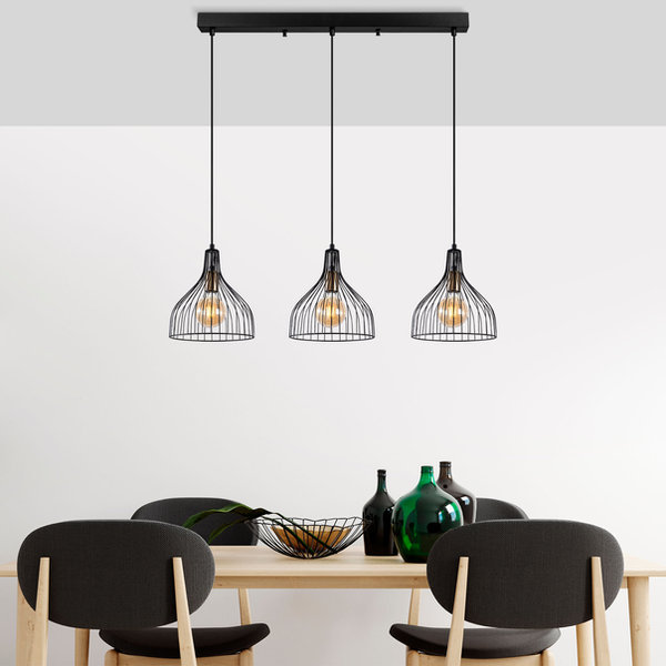 opviq LustraVogue: Modern Black Elegance Chandelier | Opviq