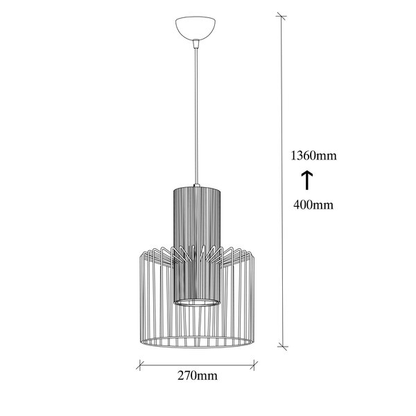 Opviq Lustre Noir: Industrial Elegance Chandelier | Opviq