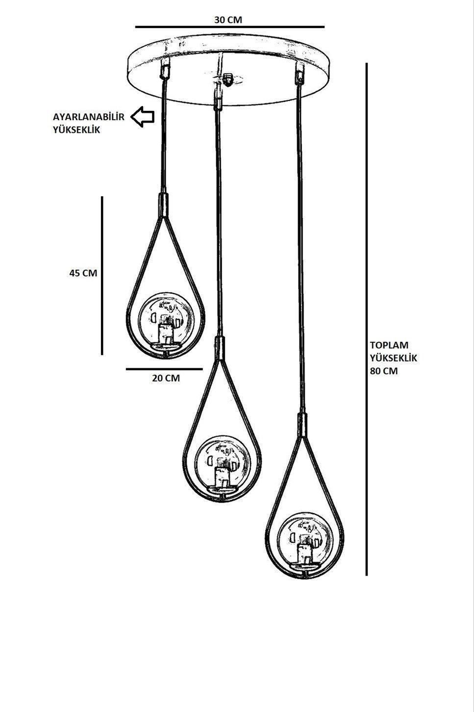 Opviq Lustre Noir: Industrial Elegance Chandelier | Opviq