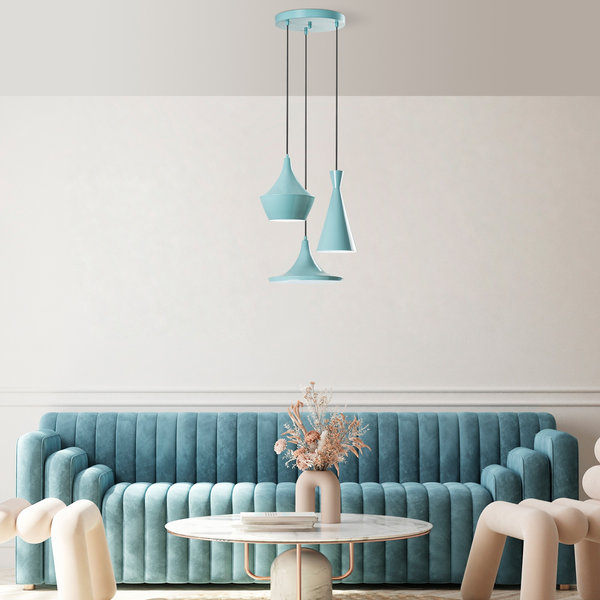 Opviq LustreAura Turquoise Elegance Chandelier | Opviq
