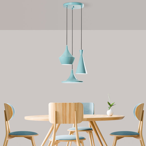 opviq LustreAura Turquoise Elegance Chandelier | Opviq