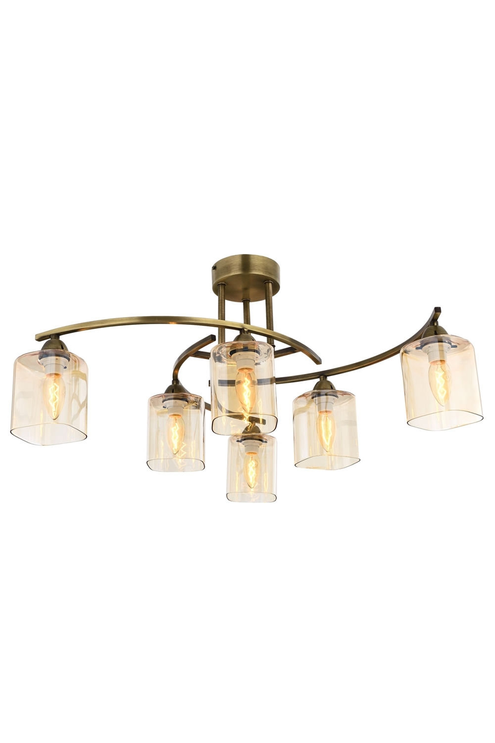 opviq LustreLoom: Copper Glam Chandelier Delight | Opviq
