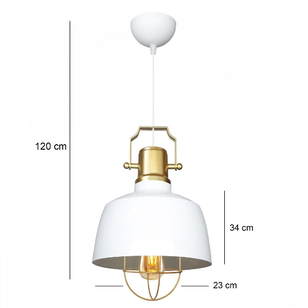 Opviq LustreLux Metal Chandelier - White Elegance | Opviq