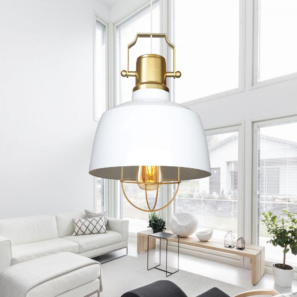 opviq LustreLux Metal Chandelier - White Elegance | Opviq