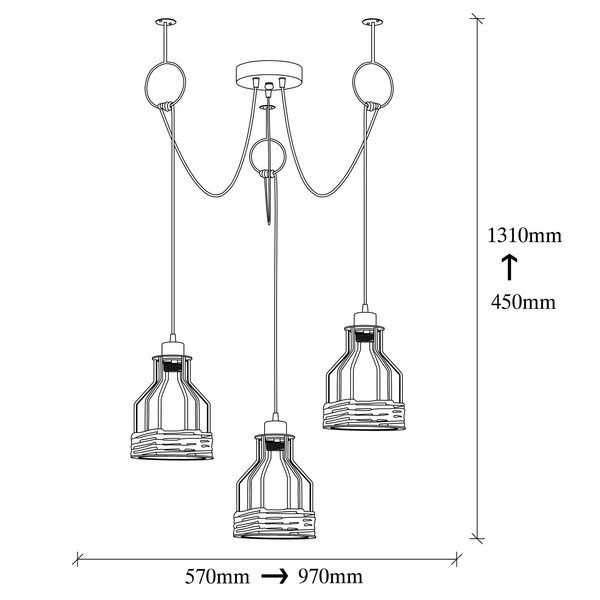 Opviq LustreNostalgia: Industrial Elegance Chandelier | Opviq
